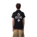 Polo shirt with lapel letter print and short sleeved top