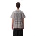 Blurred character letter printed short sleeved T-shirt