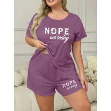 Summer Fashion Letter Print Loungewear Set Summer Fashion Letter Print Loungewear Set