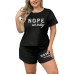 Summer Fashion Letter Print Loungewear Set
