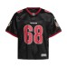 Digital printed mesh patchwork V-neck sports jersey