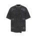 Spray painting washing water making old deconstructing splicing short sleeves