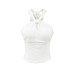 Lace hollow neck and waist strap