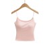 U-neck crop top camisole