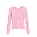 Slim fit round neck long sleeved top