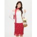 Embroidery Asymmetrical Shoulder Off-Shoulder Long Sleeve Top