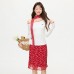 Embroidery Asymmetrical Shoulder Off-Shoulder Long Sleeve Top