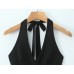V-neck hanging neck top V-neck hanging neck top