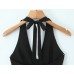 V-neck hanging neck top V-neck hanging neck top