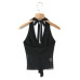 V-neck hanging neck top V-neck hanging neck top