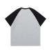 Rock style printed raglan sleeves short sleeves