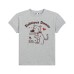 Retro puppy print short sleeved women