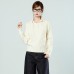 Polo Neck Cable Knit Thick Long Sleeve Sweater