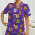 Halloween-themed Milk Silk Short Sleeve amp; Shorts Pajama Set, Comfortable Sleepwear for Home Wear