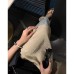Textured High Waist Slimming Simple and Elegant