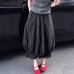 Charming White Puff Skirt  High Waist Mid-Length Bubble Skirt