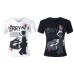 Subcultural Little V-neck Punk Shoulder Top for Women
