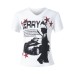 Subcultural Little V-neck Punk Shoulder Top for Women