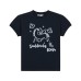 Graffiti letter printed shoulder top