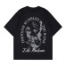 Eagle Cross Letter Printed Round Neck Short Sleeve