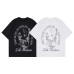 Eagle Cross Letter Printed Round Neck Short Sleeve