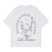 Eagle Cross Letter Printed Round Neck Short Sleeve