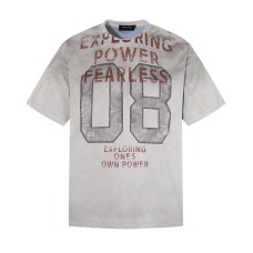 Short sleeved printed with alphanumeric printing Short sleeved printed with alphanumeric printing