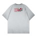 Washed rock band letter print washed short sleeves Washed rock band letter print washed short sleeves