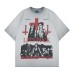 Rock band printed short sleeved T-shirt