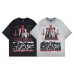 Rock band printed short sleeved T-shirt
