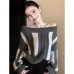 Chic and Unique Gray Striped Off-Shoulder Elegant and Noble