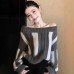 Chic and Unique Gray Striped Off-Shoulder Elegant and Noble