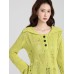 Green Long Sleeve Loose Fitting Top for Women