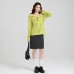 Green Long Sleeve Loose Fitting Top for Women