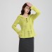 Green Long Sleeve Loose Fitting Top for Women