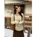 Sweet Shoulder-Baring Boat Neck Long Sleeve Knit Top