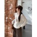 Solid Color Round Neck Ribbed Lightweight Design Long Sleeve