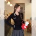 Black Polo Neck Slim Fit Inner Long Sleeve Top