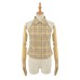 Checkered neck hanging sleeveless top