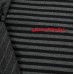 Black gray striped short sleeved checkered lapel retro top