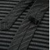 Black gray striped short sleeved checkered lapel retro top