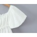 Square collar short sleeved top Square collar short sleeved top