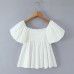 Square collar short sleeved top Square collar short sleeved top