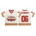 Digital printed V-neck mesh short sleeved jersey