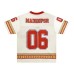 Digital printed V-neck mesh short sleeved jersey