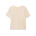 Soft touch round neck short sleeved knitted top