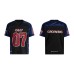 Digital printed mesh splicing short sleeved jersey