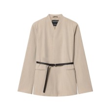 Commuting style elegant with belt casual suit Commuting style elegant with belt casual suit