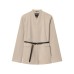 Commuting style elegant with belt casual suit
