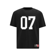 Short sleeves with alphanumeric printing